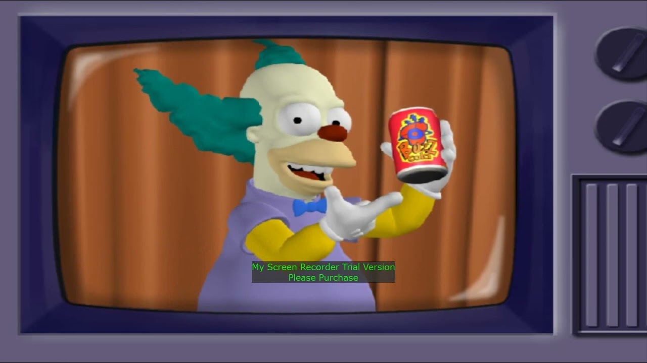 Windows XP Professional Playing SpongeBob And Simpsons