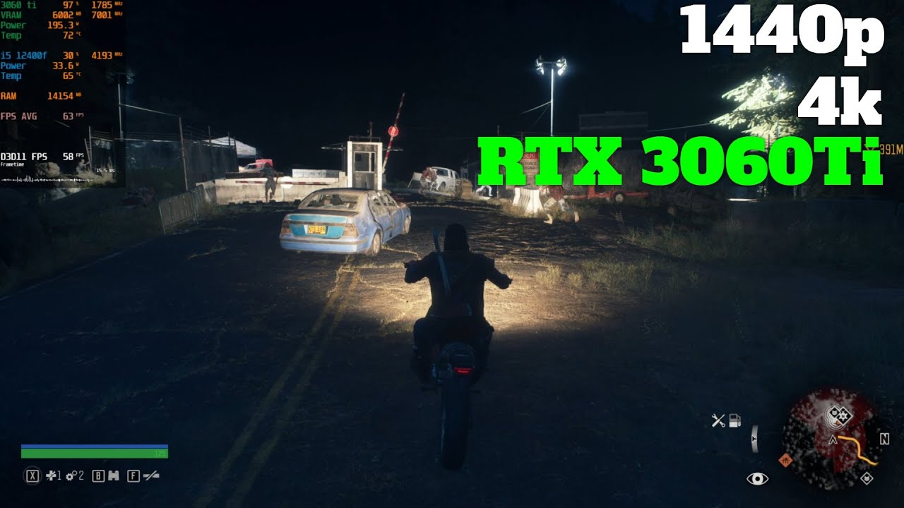 Days Gone | RTX 3060 Ti | 1440p , 4k