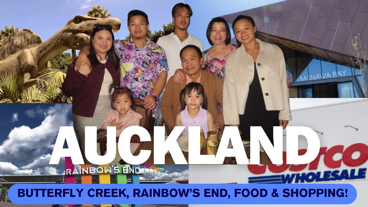 BUTTERFLY CREEK | RAINBOW'S END | FOOD & SHOPPING - AUCKLAND NZ TRAVEL VLOG 🇳🇿