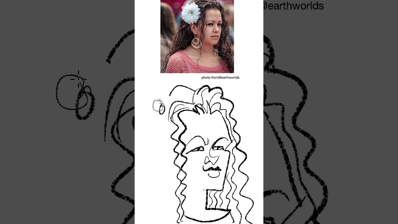 Drawing this beautiful character from reference... | Stephen Silver