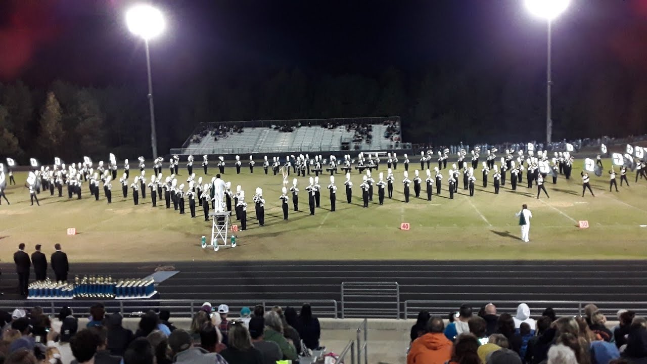 UNC Charlotte marching band at Southern Lee Highschool.