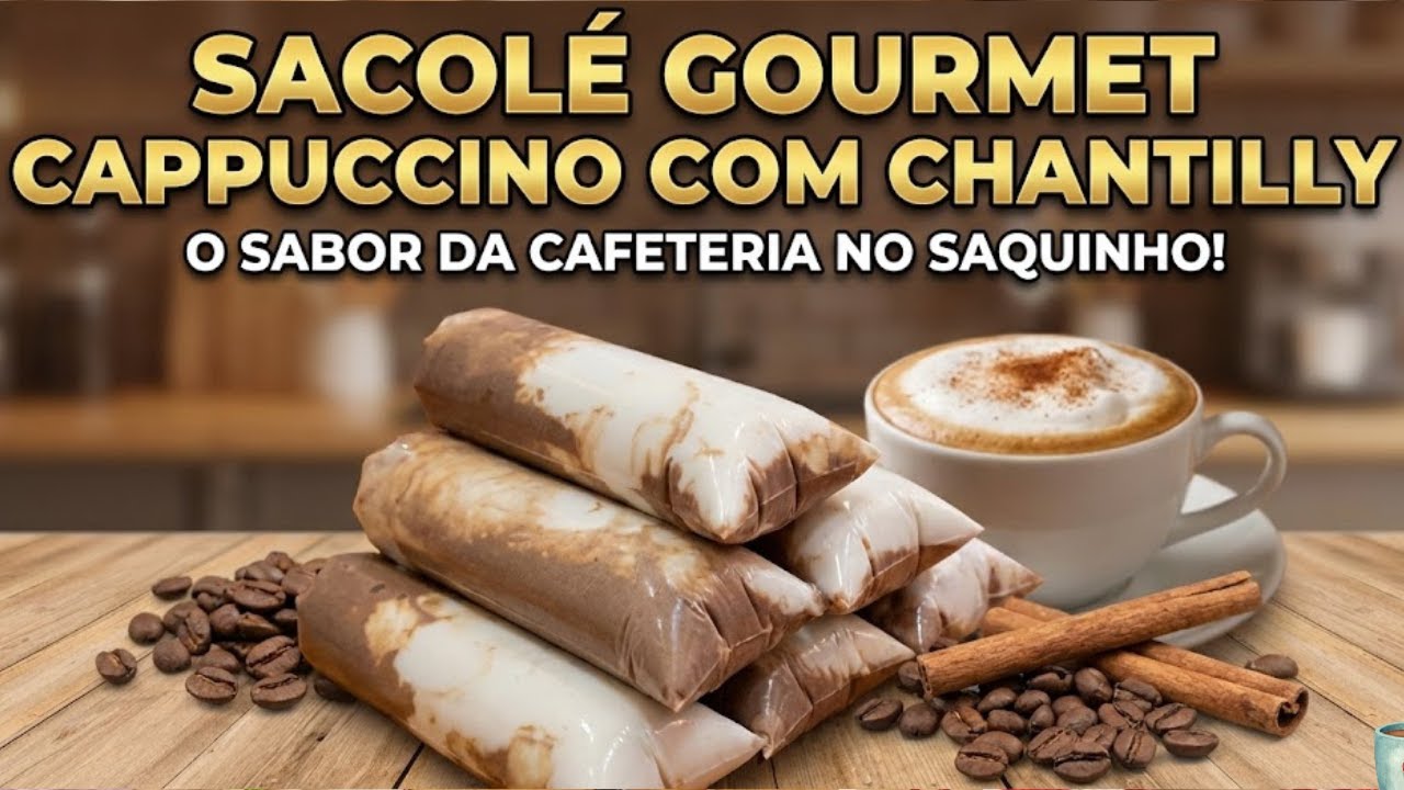 Geladinho Gourmet Cappuccino com Chantilly + Receita bônus com Pedaços de Abacaxi (Passo a Passo)