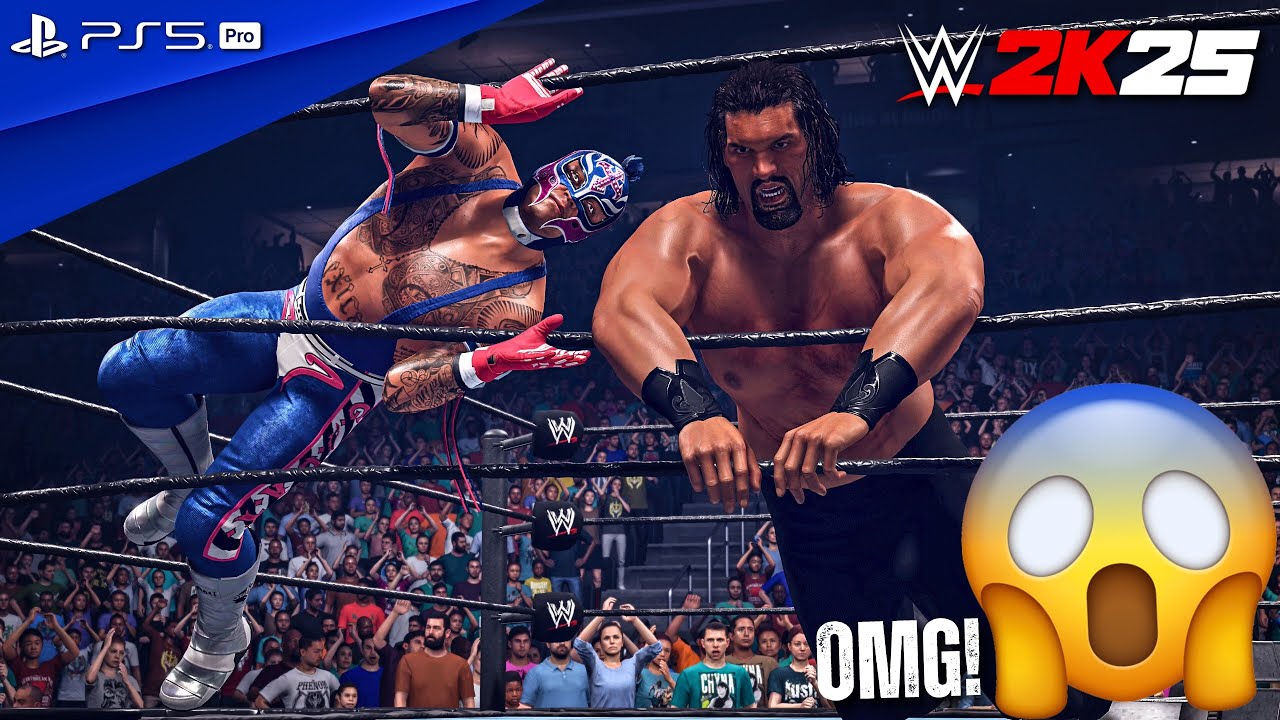 WWE 2K25 - Rey Mysterio vs. The Great Khali - Full Match at SmackDown | PS5 Pro [4K60]