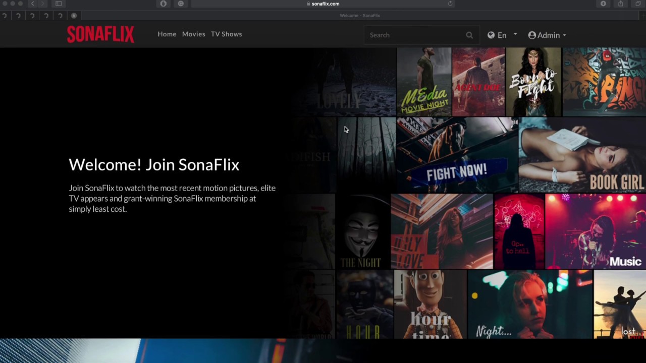 SonaFlix Admin/Backend OTT Platform