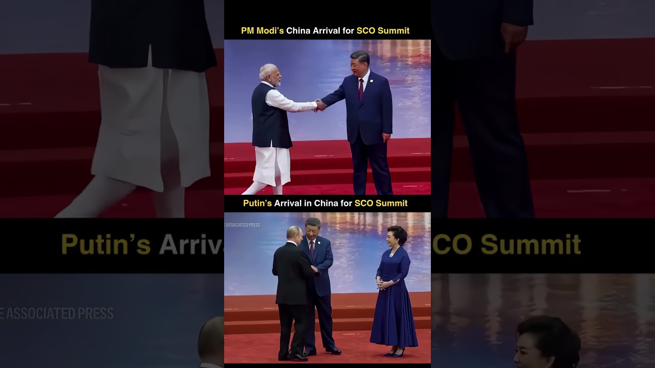 PM Modi vs Putin Arrival at SCO Summit 🔥 China&rsquo;s Grand Welcome Comparison #shorts #viral #trending