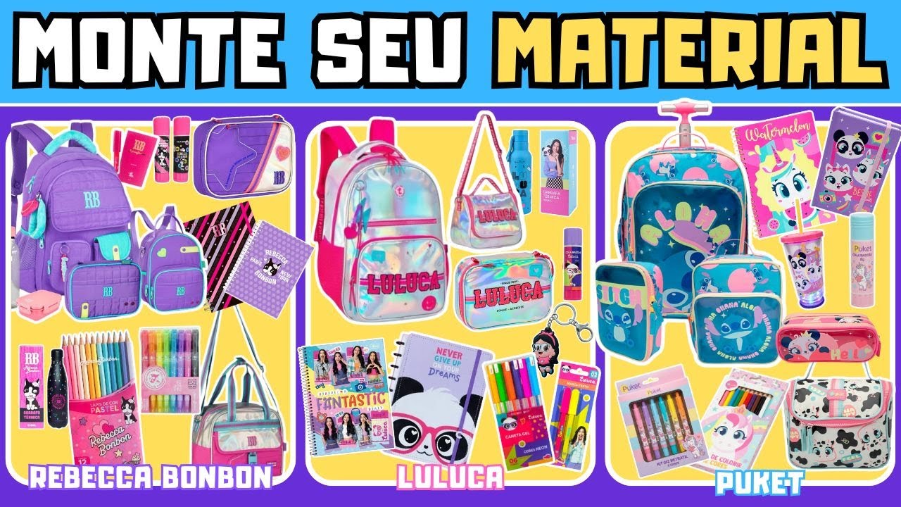 🎒BUILD YOUR 2026 SCHOOL SUPPLIES Rebecca Bonbon x Luluca x Puket ✏️✨