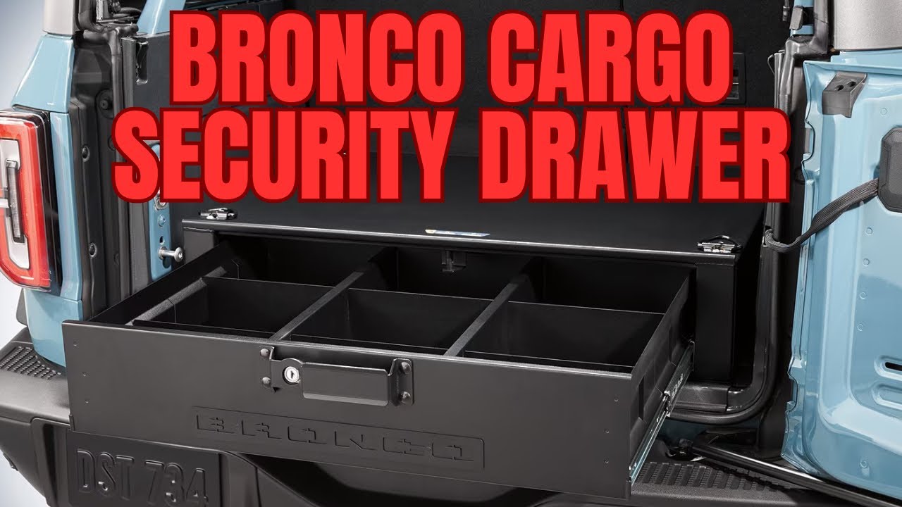 Bronco Rear Cargo Security Drawer