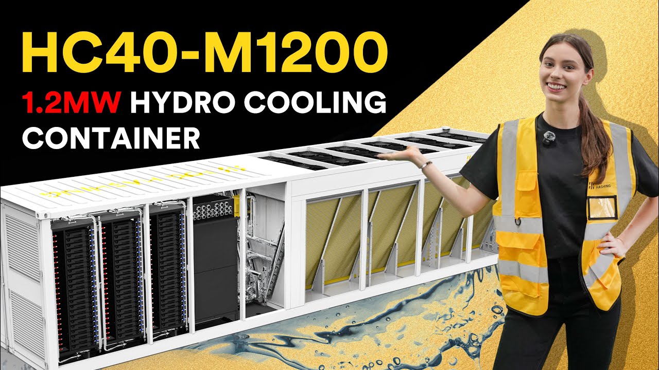 Hydro Cooling Container HC40-M1200 of Fog Hashing, hold 120 M63/M63S/M65/A2 Pro/AH3880
