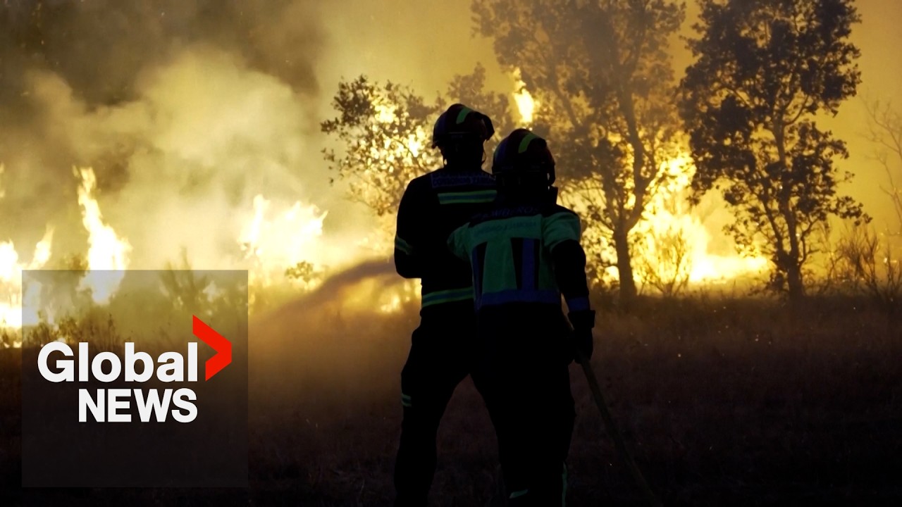 Firefighters battle lingering flare-ups in France as Spain wildfires rage