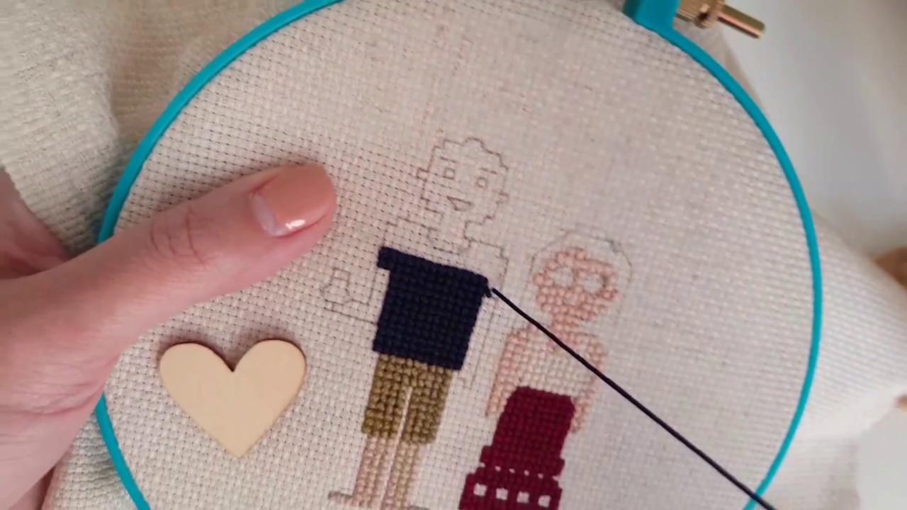 How to cross stitch - Sew Me Pattern or family portrait kit