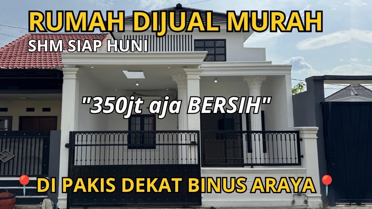 RUMAH MALANG DIJUAL SIAP HUNI ‼️ PAKIS DEKAT ARAYA & TOL 😍 MURAH CUMA 350 JUTA 🔥