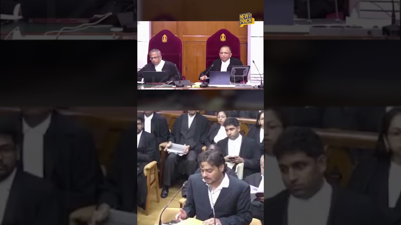 Supreme Court पहुंचे याचिकाकर्ता ने हवा में उड़ाए पेपर, CJI को गोली दी | Viral Video | Shorts