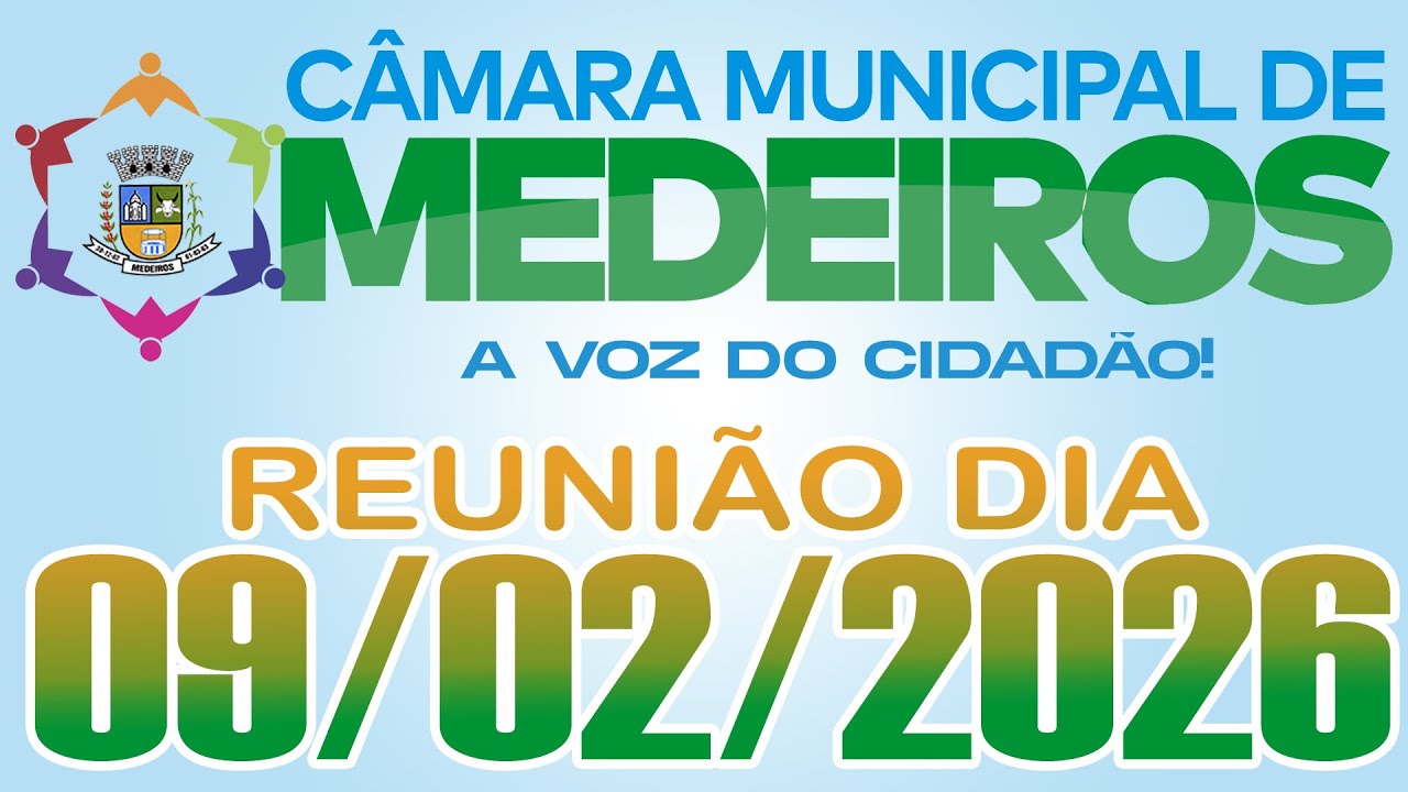 REUNIÃO ORDINARIA AO VIVO DIA 09/02/2026 || CÂMARA MUNICIPAL DE MEDEIROS