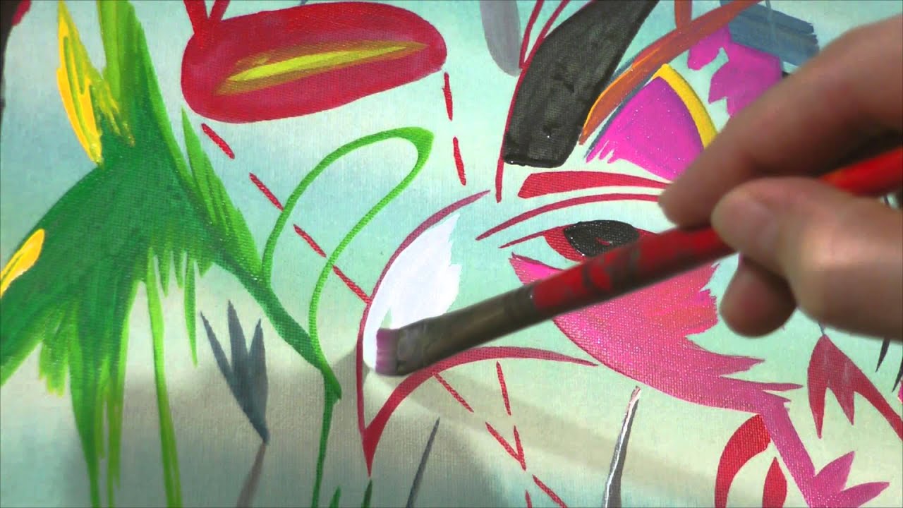 HOW TO PAINT SURREALISTIC WEIRD ART PAINTINGS with Acrylic Paints