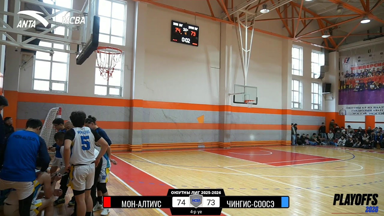 PLAYOFF GAME-1 МОН-АЛТИУС ДС LIONS vs ИХ ЗАСАГ ЧИНГИС-СООСЭ SPARTANS