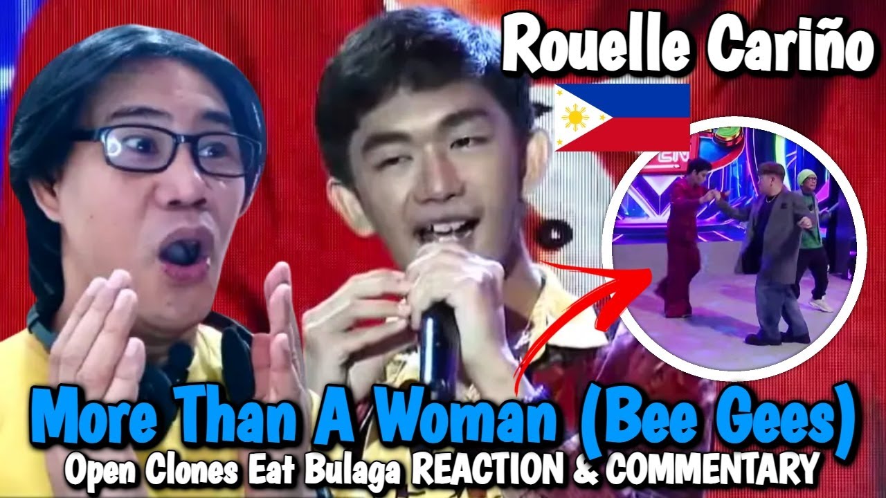 Rouelle Cariño - More Than A Woman - Open Clones Eat Bulaga REACTION