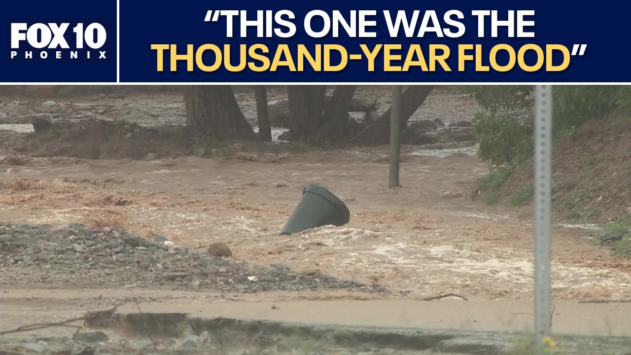 Flash flooding hits Globe-Miami area once again amid stormy day | FOX 10 Phoenix