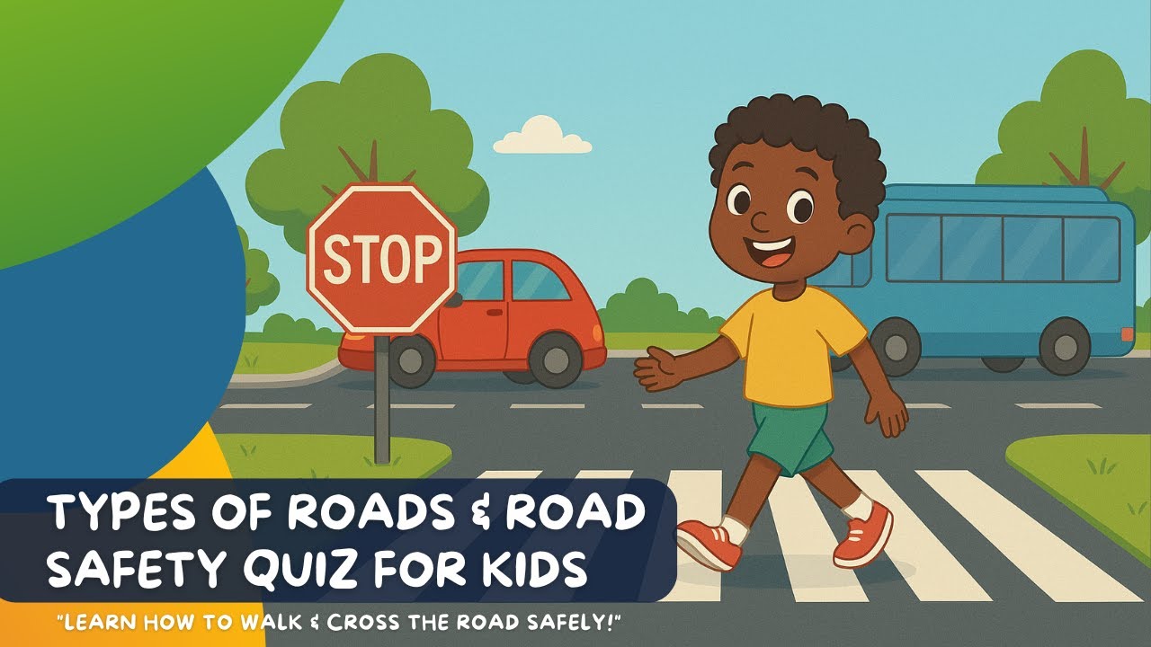 Types of Roads 🚗 + Road Safety Rules for Kids | Learn with Oma!