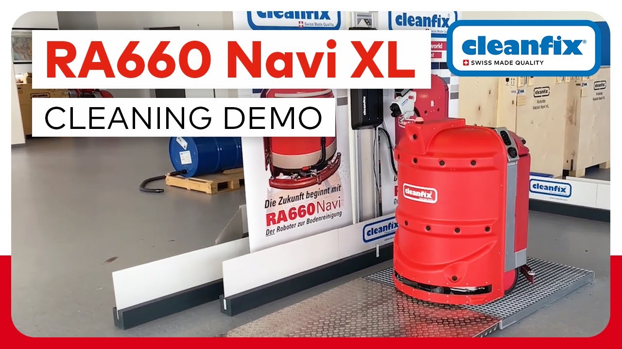 RA660 Navi XL - Cleaning Demo with App & Docking Station | Cleanfix