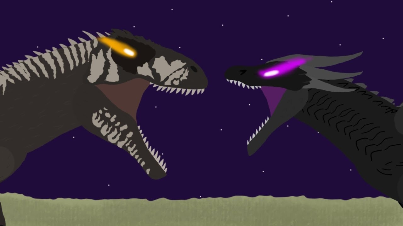 Giganotosaurus vs Ender Dragon [ Primeval vs Minecraft ] animation - Green DRAGO