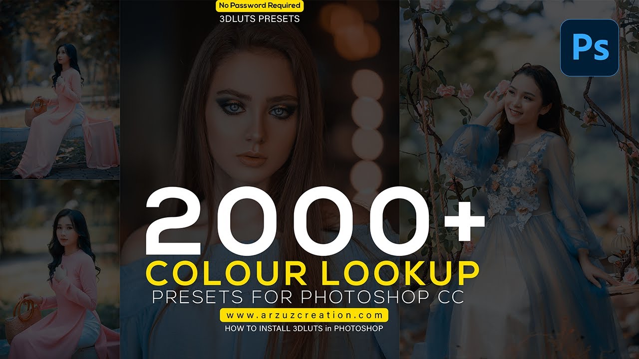 Color Lookup Presets For Photoshop cc । Photoshop Tutorial!