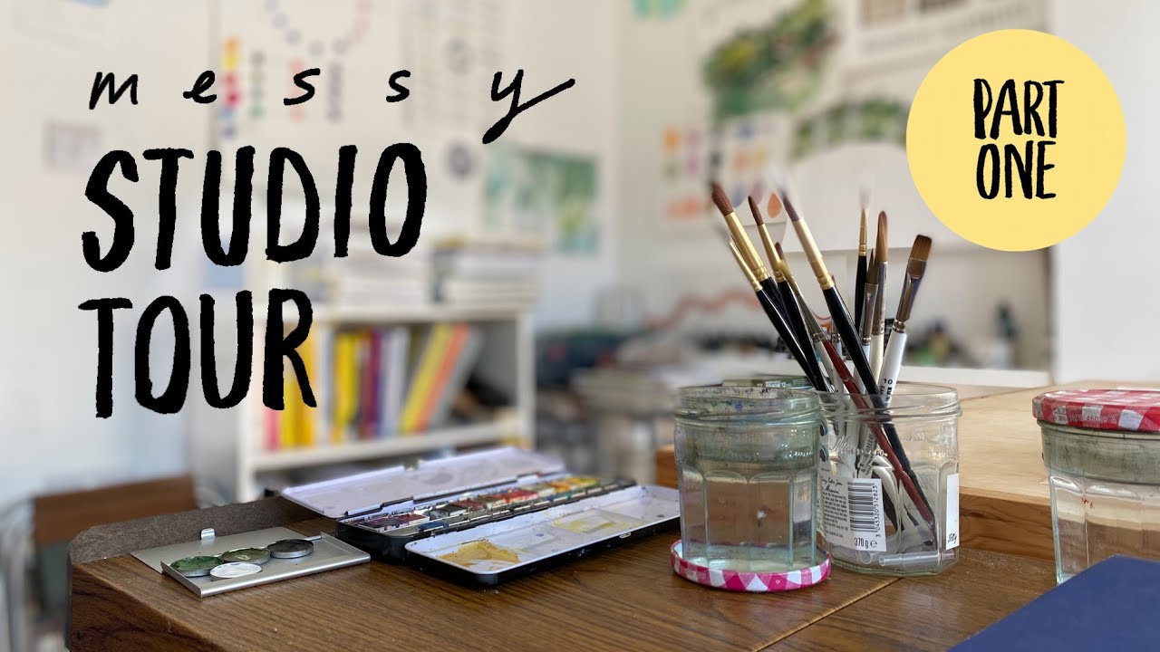 In the studio - a look around an artist and illustrator's studio in Spring 2025