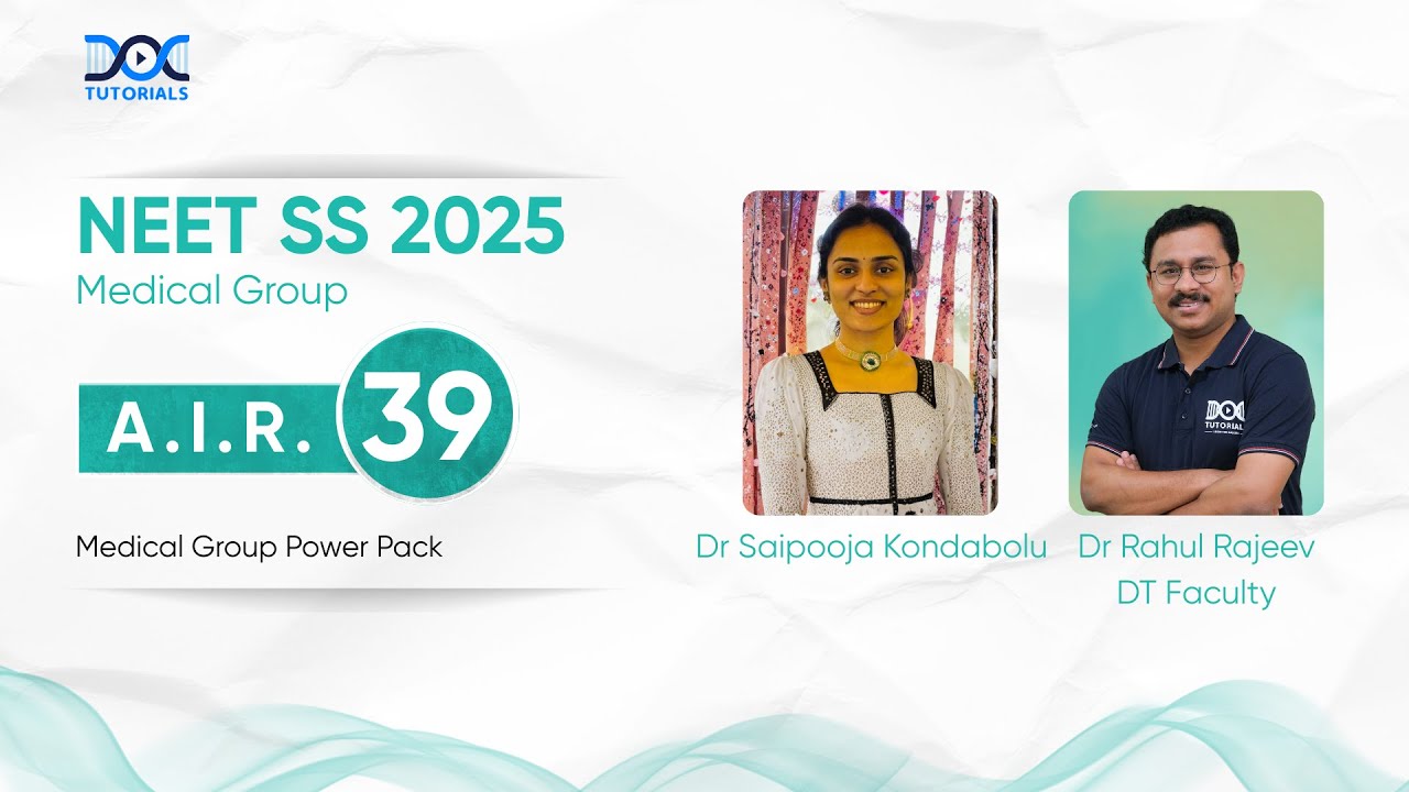 NEET SS 2025 Medical Group Rank 39 - Dr Saipooja Kondabolu's Success Story | Dr Rahul Rajeev