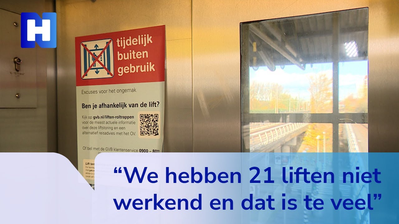 Kapotte liften bij Amsterdamse metro's zorgen voor ergernis