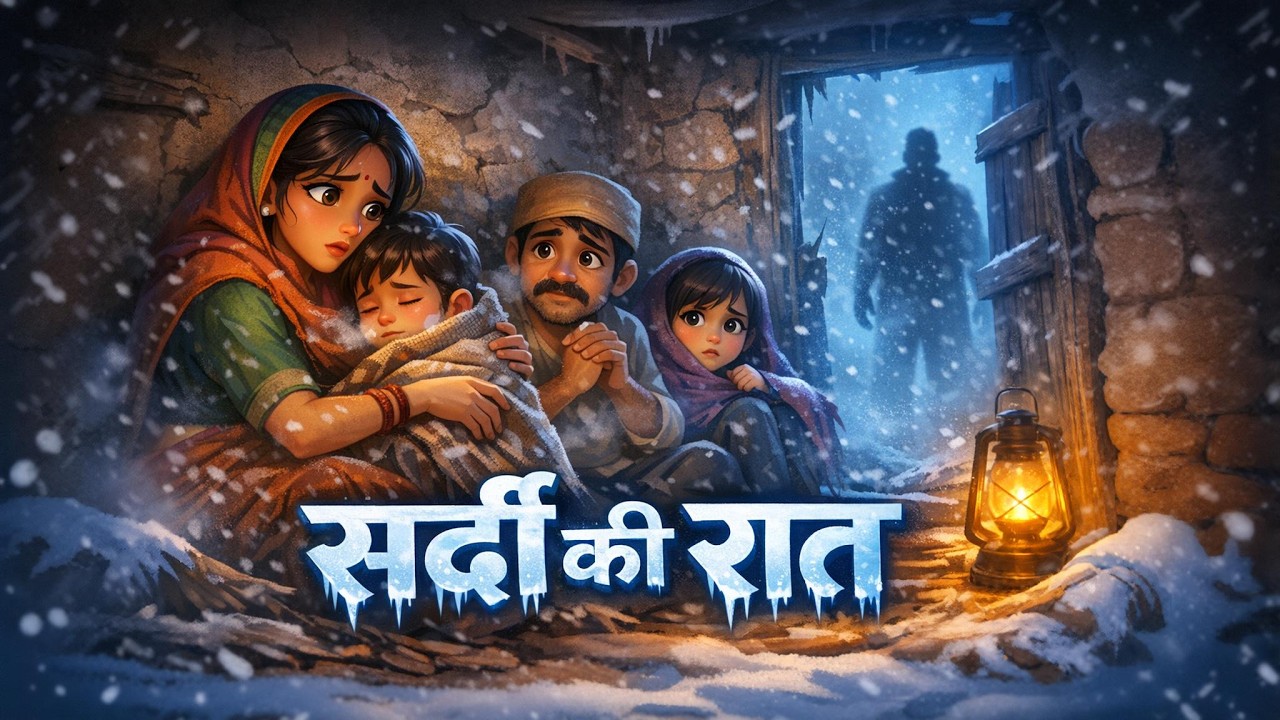 सर्दी की रात | Hindi Kahani | Emotional Hindi Story | Moral Story | Hindi Cartoon Story |
