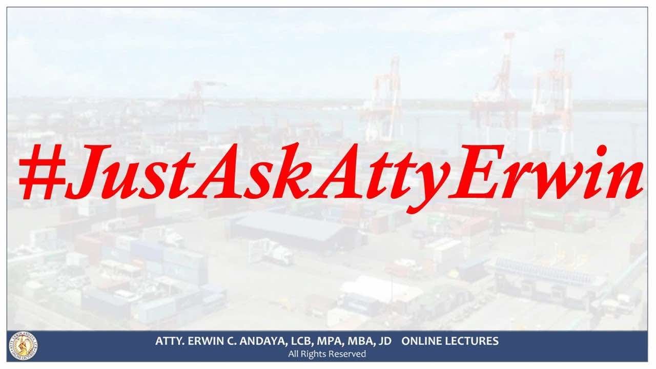 #JustAskAttyErwin - What book should a BSCA student buy?