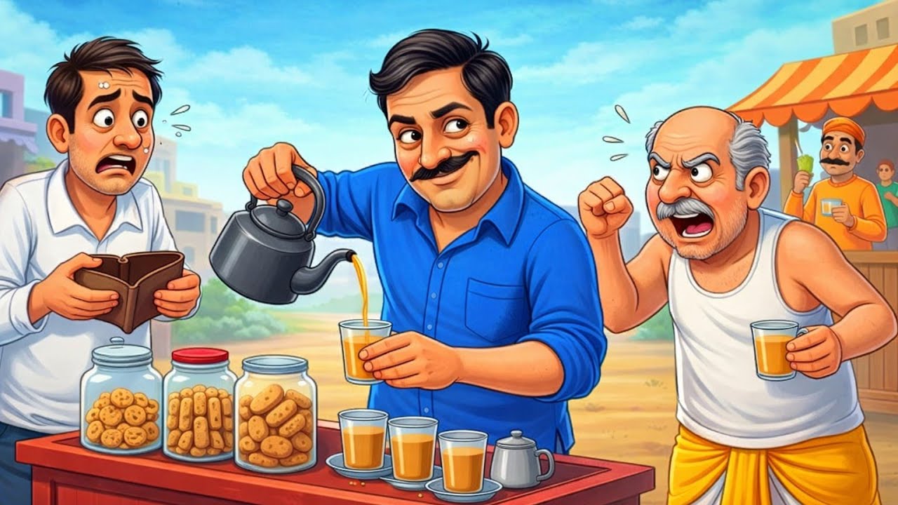 लालची चायवाला | Hindi Kahaniyan| Cartoon Story |Moral story @techkathasangrah 