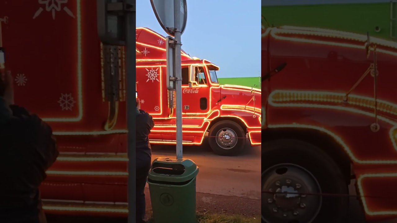The Coca-Cola Christmas truck. Czech Republic.
