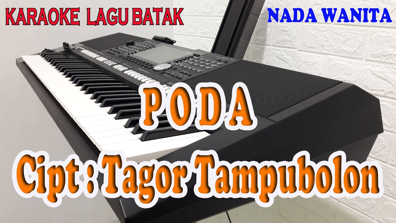 PODA ll KARAOKE LAGU BATAK ll NADA WANITA BES=DO