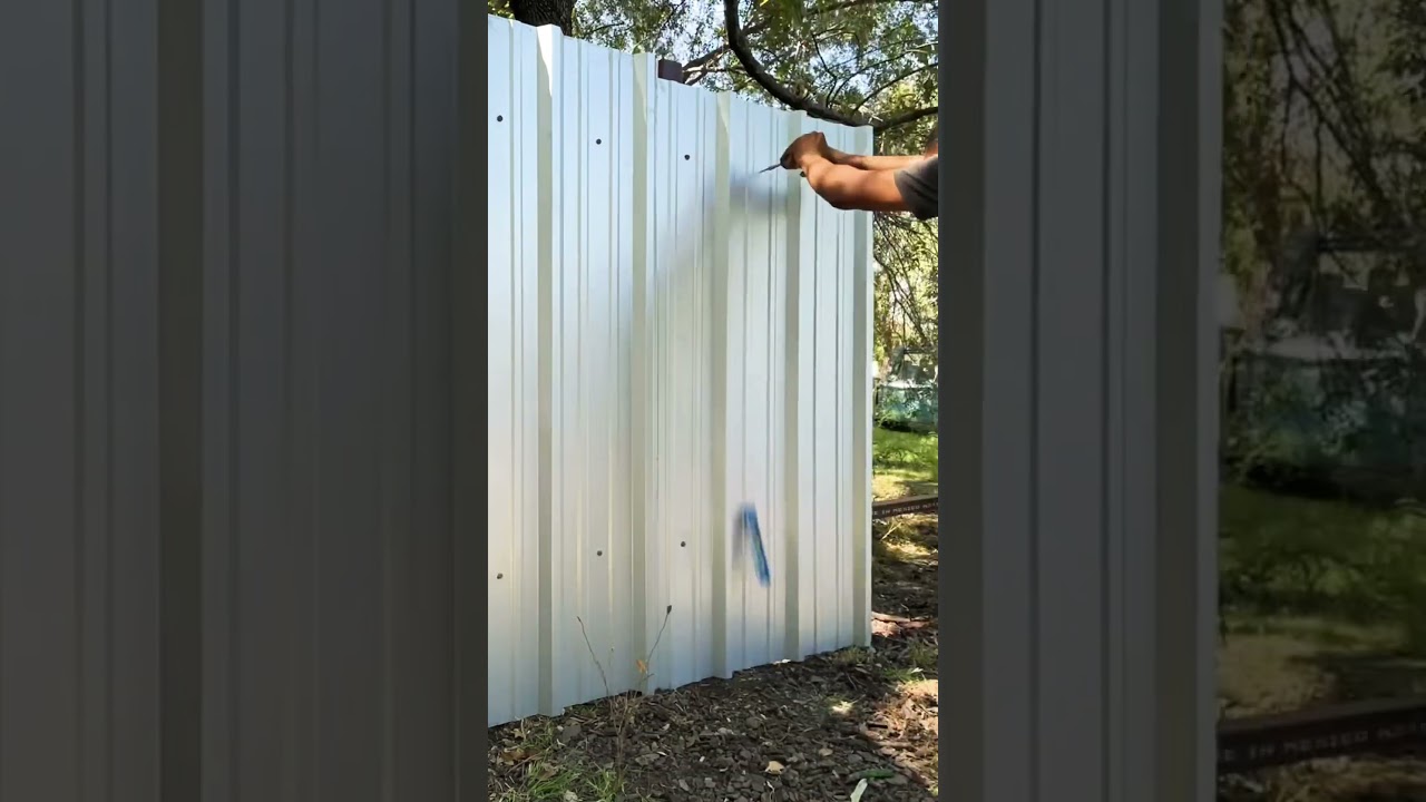 Best fence to install if you&rsquo;re looking for durability and longevity. #diy #fence #landscape