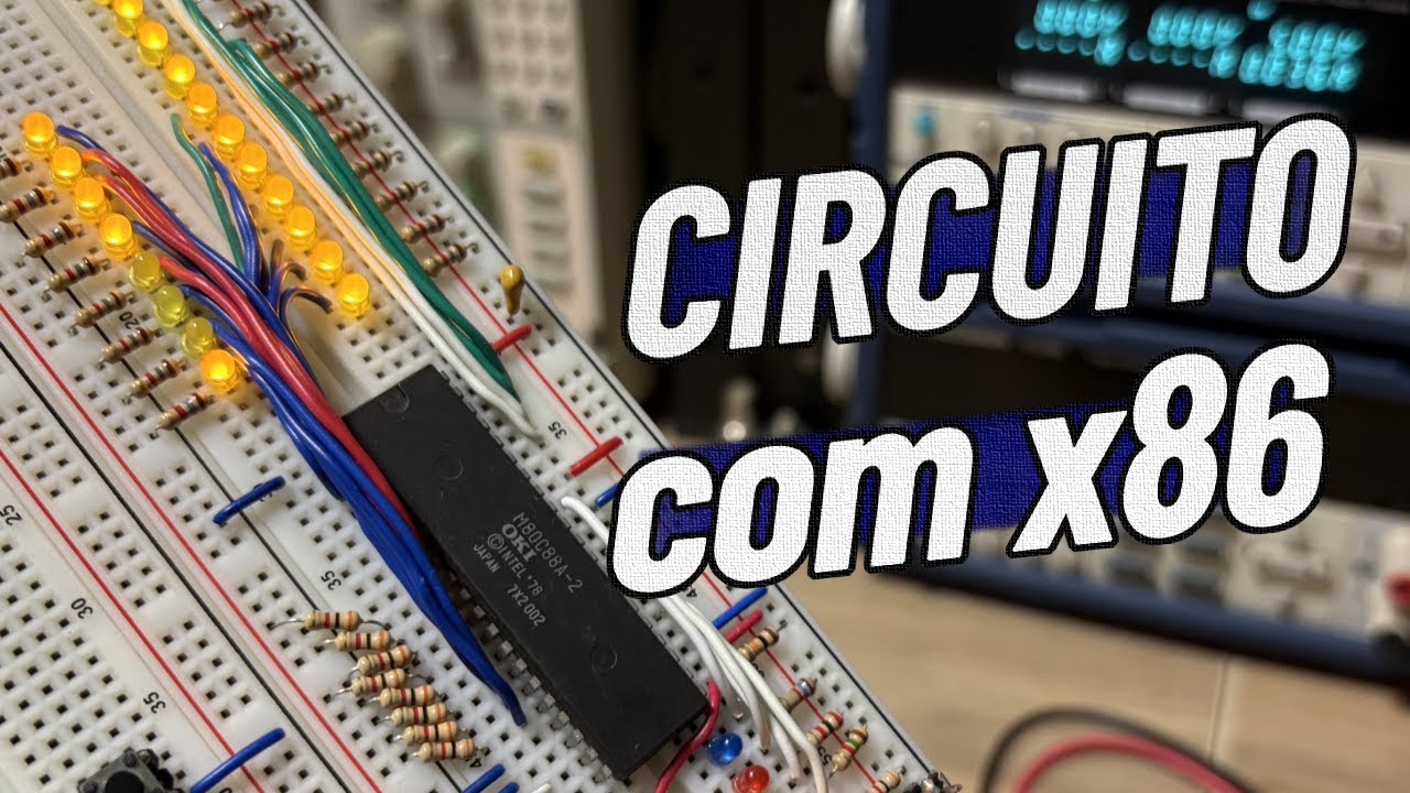 Microprocessador x86 funcionando na prática!