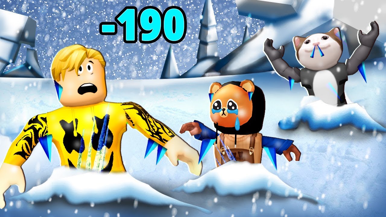 فيلم روبلوكس : شرطى حرامى ولكن المدينة اتجمدت❄️🥶 ولو لمست الثلج هتموت😱🔥ميجو المحمص 🤣