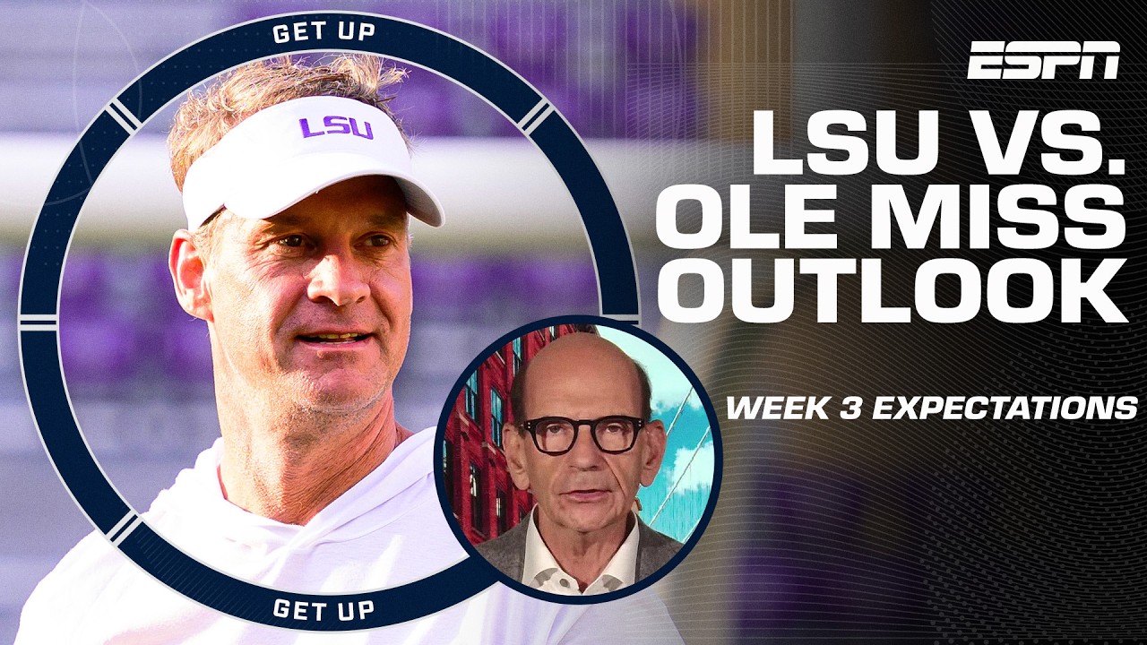 Paul Finebaum breaks down expectations for LSU vs. Ole Miss 🏈 | Get Up