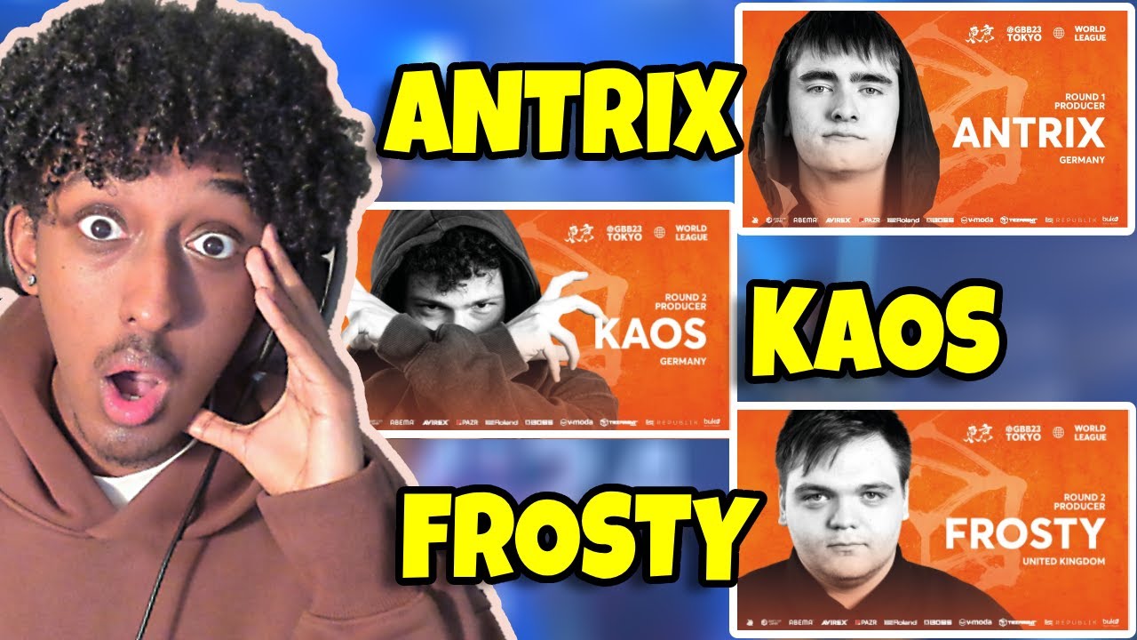 Yolow Reacts | Antrix, Kaos & Frosty | GRAND BEATBOX BATTLE 2023 Producer Showcase Round 2