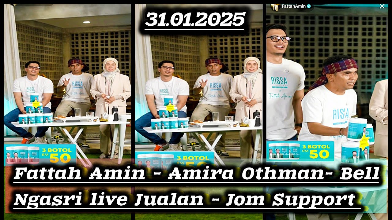 Fattah Amin & Amira Othman & Bell Ngasri Live Jualan