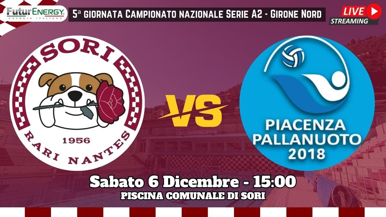 R.N. Sori - Piacenza Pallanuoto
