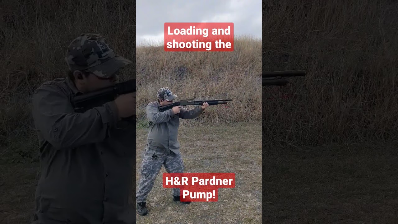 Loading and shooting the H&R Pardner Pump 12 Gauge shotgun!