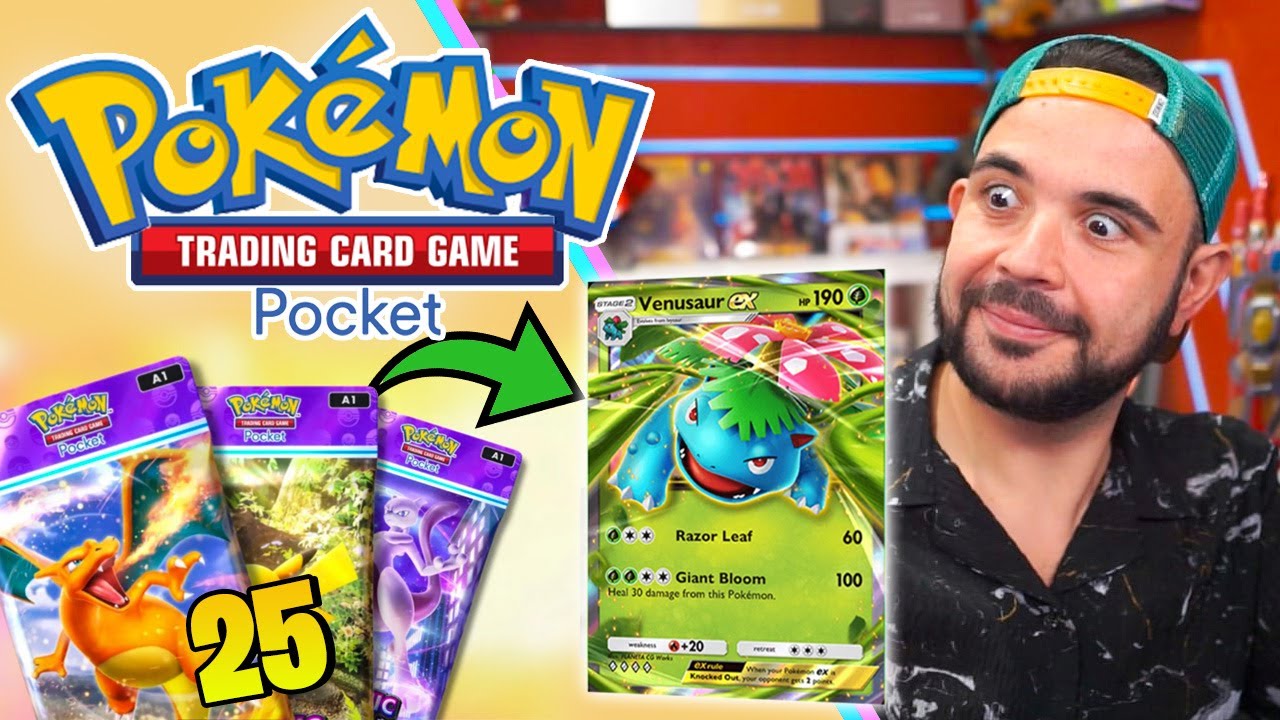 Apro 25 Pack su Pokemon Pocket , a caccia di Venusaur EX !