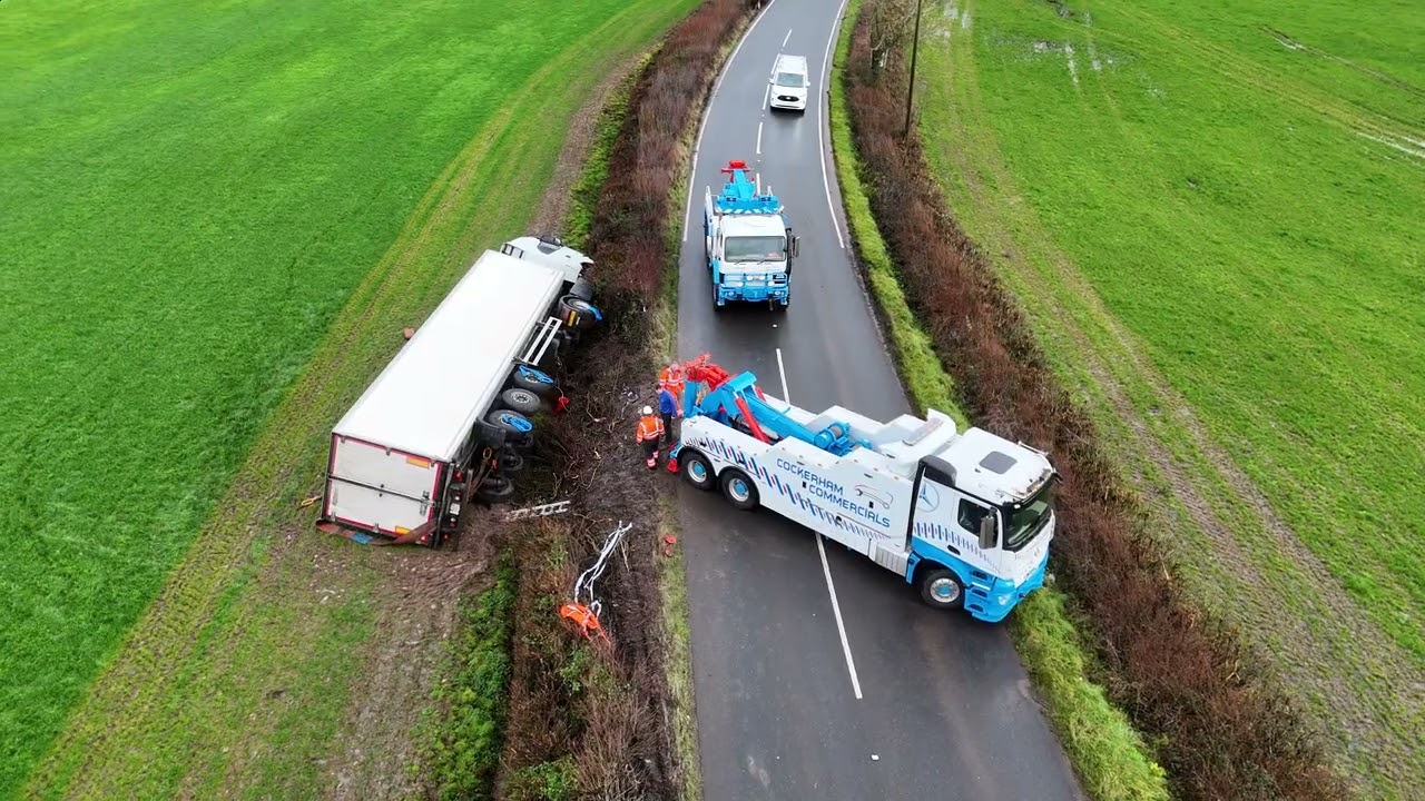 Devon - Yarcombe - A30 - Cockerham Commercials - LGV Accident Recovery