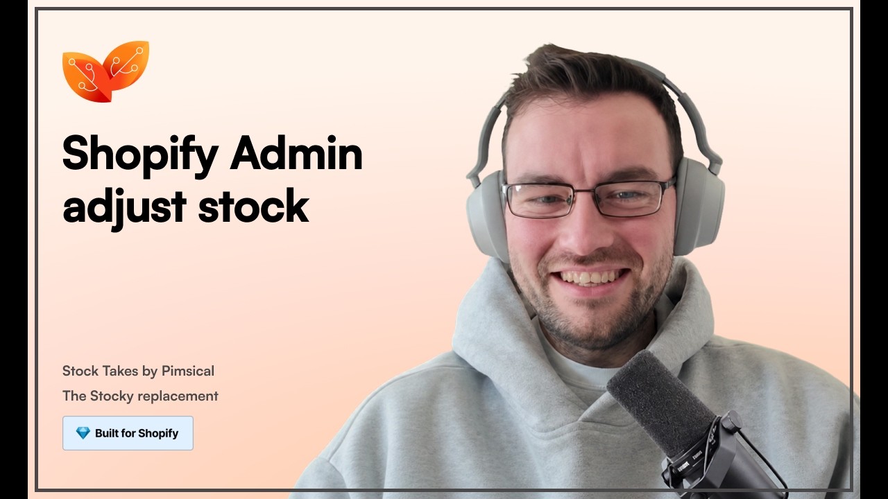 Shopify Admin Adjust Stock
