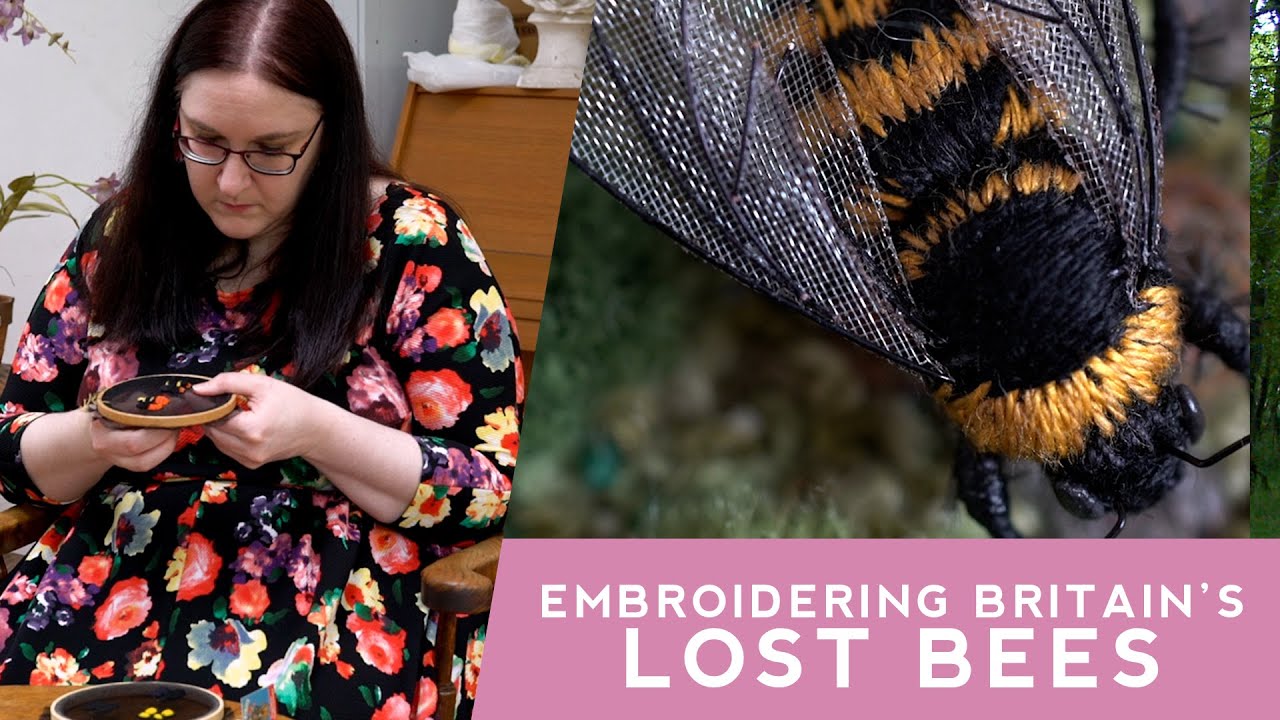 Charting Bee Species Loss Through Embroidery | Loop | BBC Scotland