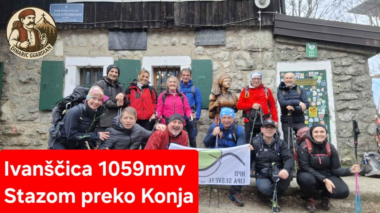 IVANŠČICA 1061MNV, STAZA OD MJESTA PRIGOREC PREKO KONJA DO VRHA.