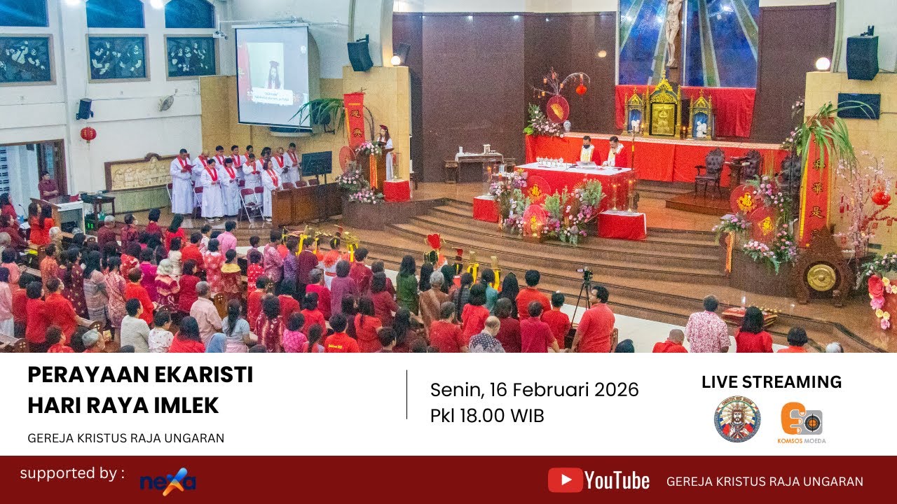 PERAYAAN EKARISTI HARI RAYA IMLEK | SENIN, 16 FEBRUARI 2026 PK 18.00 WIB