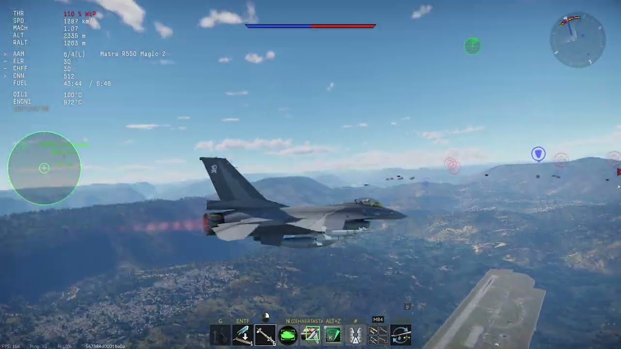American Jet With french Missiles For Belgium