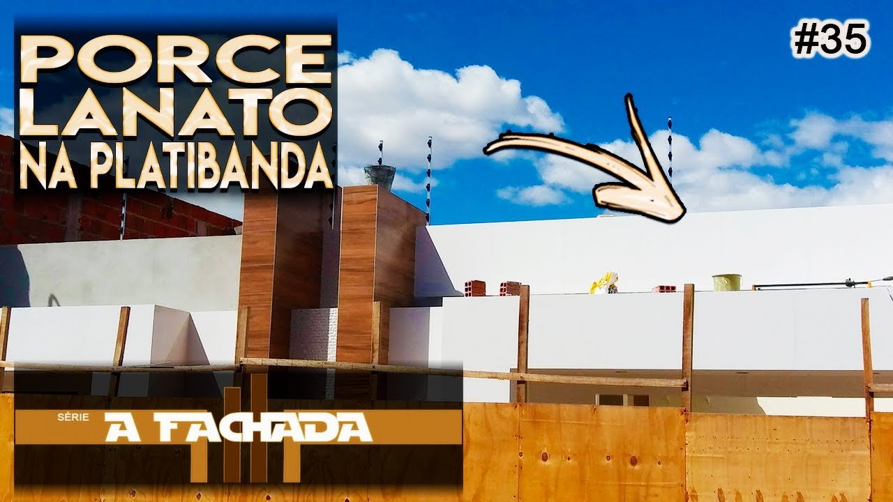 Platibanda - assentando porcelanato! 