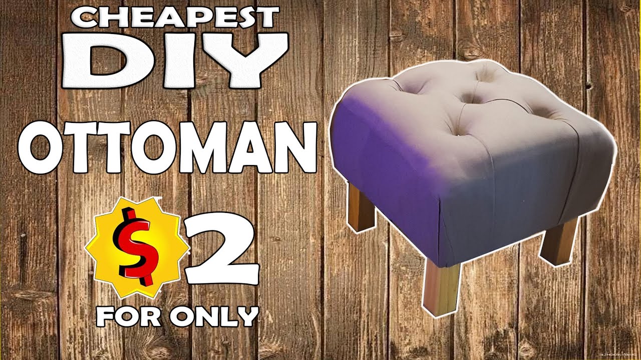 Puff for $ 2 do it yourself DIY poof/ how to make ottoman